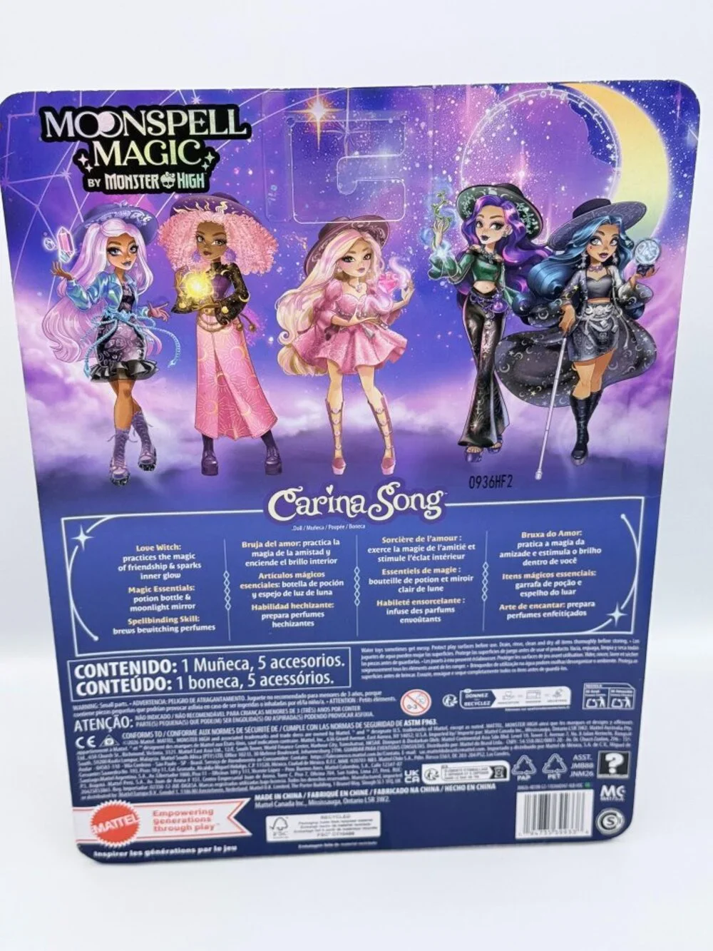 Monster High Moonspell Magic Carina Song Love Witch Doll NIB